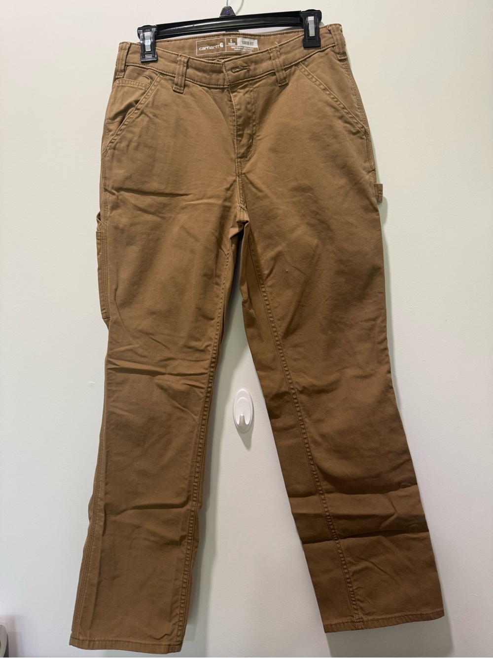 Carhartt Tan Straight-Leg Work Jeans | Good Used Condition